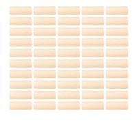 ANKROYU 50 Pièces De Tenons Domino, 10x50mm Tenons Plats en Bois, Tenons en Hêtre Massif, Chevilles en Hêtre, Assemblage De Meubles pour Le Travail du Bois