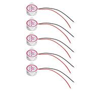 ANKROYU 5Pcs Buzzer Alarme Électrique Piezo Beep Actif 80dB ABS Haute Sensibilité Kit SFM27II pour Systèmes d'alarme de sécurité Équipement Industriel Projets de Bricolage Noir Bla (Blanche)