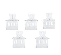 ANKROYU 5pcs Queen Bee Clip Clip d'apiculture en Plastique Transparent pour Attraper des Abeilles Reines et Un équipement Essentiel Durable pour Les apiculteurs Professionnels