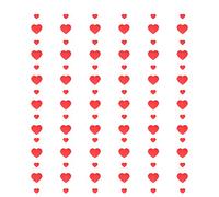 ANKROYU 6 pièces Guirlande de Coeur d'amour Rouge décoration de fête de Mariage Saint-Valentin bannière en Forme de Coeur en Papier 2,2 m de Long pour Fond de Photo Murale décor de