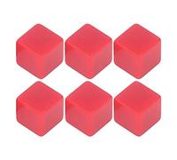 ANKROYU 6 pièces Jeu de dés Cubes hexaédriques en Plastique à Angle Droit pour Bricolage comptage mathématique enseignement Jeux de société activités en Classe Cadeaux de fête 30x3 (Rouge)