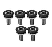 ANKROYU 6pcs Tra à Trous carré étanche Arbre à manivelle Vis à Bicyclette Accessoire Haute résistance Anti Rust Bike Remplacement des pièces en Acier Matériel 2,6x2.1cm