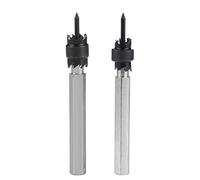 ANKROYU 77 Mm Hss Rotary Spot Weld Bit Remover, Mèche En Carbure Avec Diamètre De Cercle Dentelé De 3/8" (9,5 Mm), 5/16" (8 Mm)(Combination of two spot welding drills （3/8+5/16）)