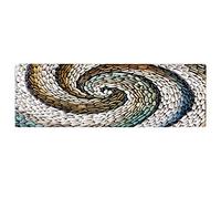 ANKROYU Absorbant antidérapant Absorbant de Sol Rotation Cobblestone Rapage Doux Fabric de Haute qualité de Haute qualité Haule de Tapis de Porte de Porte Non Glissante Rapis pour (40 * 60cm) (50 *