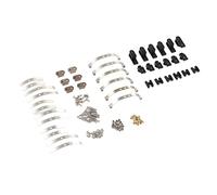 ANKROYU Accessoires d'amortisseurs RC Kit d'amortisseurs en alliage d'aluminium Pièces de mise à niveau haute performance pour voitures RC WPL B4 24 échelle 1/16 18 accessoires inc (Noir)