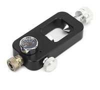 ANKROYU Adaptateur de plongée DIDEEP pour équipement de plongée, Grande Bouteille vers Petite Bouteille, manomètre 8 mm, 0,5 L, 1 L, Aluminium Aviation léger 6061 pour Les Amateurs (Noir)