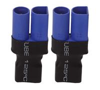 ANKROYU Adaptateur T vers EC5, 2 pièces, connecteur Flexible et Durable de Haute qualité pour modèles RC, Voitures, Avions, Bateaux, Caoutchouc, Plastique, cuivre, Dimensions 10 x