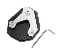 ANKROYU Agrandisseur de béquille de moto en alliage d'aluminium, plaque d'extension de béquille latérale de remplacement pour CB500X 2019+, installation stable, sécurité, installat (Noire)