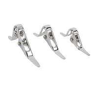 ANKROYU Anneau de Guidage à Double poulie, Pointe de Rouleau de Canne à pêche, 3 pièces en Alliage d'aluminium, tête de Rouleau légère et Lisse pour la pêche en Eau salée et en Eau