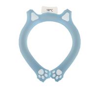 ANKROYU Anneau de refroidissement pour le cou, tube de glace, bande enveloppante portable, sports de plein air d'été, soulagement de la chaleur, équipement de refroidissement effic (Bleue)