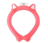 ANKROYU Anneau de refroidissement pour le cou, tube de glace, bande enveloppante portable, sports de plein air d'été, soulagement de la chaleur, équipement de refroidissement effic (Rouge)