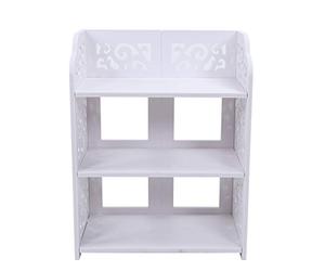 ANKROYU Armoire à Chaussures sculptée à la Maison, Organisateur de Rangement, étagère à Chaussures, étagère, Affichage de CD