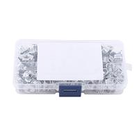 ANKROYU Assortiment De 90 écrous En T à Quatre Broches En Acier Au Carbone M3-M8 - Inserts Filetés Aveugles Pour L'assemblage Et la Réparation De Meubles En Bois