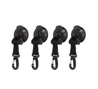 ANKROYU Austes Lourdes Ancre High Strength Portable Strong Tash TASS avec Crochets pour Camping côté auvent sans perceuse obligatoire Black 68 mm 4pcs