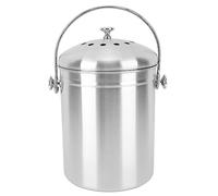 ANKROYU Bac à Compost de comptoir en Acier Inoxydable avec filtres à Charbon, Seau à Compost de Cuisine sans Odeur pour Solution de compostage des déchets Alimentaires