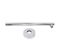 ANKROYU Bâle de douche en acier inoxydable avec monture de bride 35 cm tuyau de douche de salle de bain résistant aux douches modernes et écrans de douche accessoire durable