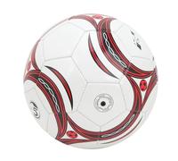 ANKROYU Ballon de Football Professionnel en PVC épais de qualité supérieure avec Motif Rouge, Doublure en Caoutchouc Durable pour Les Jeux de Football, entraînement des Jeunes, Tai