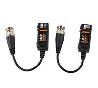 ANKROYU Balun vidéo Haute définition 8MP Émetteur à Paire torsadée Passif épissé avec Protection pour système de caméra de vidéosurveillance HD CVI AHD TVI CVBS Transmission de sig