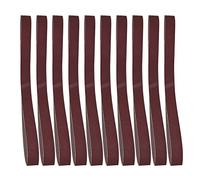 ANKROYU Bandes abrasives en oxyde d'aluminium 760x25mm 10 pièces ensemble bandes abrasives de qualité supérieure pour le travail du bois polissage des métaux 60 80 100 120 150 180 (180 mailles)