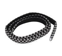 ANKROYU Bandes de strass 1 mètre ruban de strass en verre demi-cercle 3D étincelant ruban de cristal noir pour robes de mariée décorations de fête artisanat de bricolage