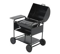 ANKROYU Barbecue miniature pour maison de poupée 1/12, mini four, décoration de voiture RC, modèle de chariot de barbecue, fer solide et durable, noir, 84 x 82 x 55 mm, pour chenil