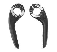 ANKROYU Barons de vélo Ends Règlement en plastique Multi angle Réglementation antidérapante Bikebar extrémités du guidon Extender pour les accessoires de cyclisme de vélo de montag (Noir)