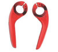 ANKROYU Barons de vélo Ends Règlement en plastique Multi angle Réglementation antidérapante Bikebar extrémités du guidon Extender pour les accessoires de cyclisme de vélo de montag (Rouge)