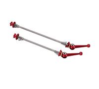 ANKROYU Bicycle Hub Release rapide brochette en alliage titane alliage léger CNC Misseuré levier d'essieu arrière avant pour les roues de frein à disque de vélo de montagne Route 1 (Rouge)