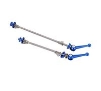 ANKROYU Bicycle Hub Release rapide brochette en alliage titane alliage léger CNC Misseuré levier d'essieu arrière avant pour les roues de frein à disque de vélo de montagne Route 1 (Bleu)