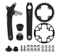 ANKROYU Bike creux Crankset Crank Brass Ensemble avec BB Bracket Bracket 40T Prime de 170 mm Aluminium en alliage de montagne Remplacement de Crankset pour les vélos de route