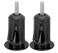 ANKROYU Bike Handlebar End Cap Bicycle Handlebar Plug Durable Aluminum Alloy Handlebar End Cap for Mountain Bikes Road Bikes Folding Bikes Handlebar Inner Diameter 17mm 2PCS (black)