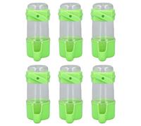 ANKROYU Birds Cage Water Feeder Professional Automatic Proof Proof Bird Bird Sanging Feeder pour Animaux de Compagnie Perrots Budgie Cockatiel Lovebirds Plastic 6 Pack (100 ML)