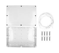 ANKROYU Boîte de jonction Boîtier électrique en plastique ABS ignifuge avec plaque de montage réutilisable pour utilisation industrielle en extérieur 380x260x140mm IP65