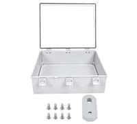 ANKROYU Boîte de jonction Boîtier électrique Transparent IP66 en plastique ABS Boîte de distribution murale avec boucle à ouverture facile Gris 470 x 370 mm pour une utilisation in