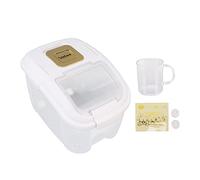 ANKROYU Boîte de rangement de riz de grande capacité, couvercle transparent, anti-insectes, étanchéité e, récipient de stockage des aliments pour la cuisine, le garde-manger et la (Capacité de 10 kg