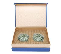 ANKROYU Boîte de rangement de thé en céramique, récipient hermétique en forme de citrouille pour cuisine, garde-manger, organisation du café, biscuits, céréales, vert, 2 pièces, ca