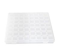 ANKROYU Boîte De Rangement Vide En Plastique Transparent à 56 Emplacements, Boîte De Rangement Pour Décoration D'ongles, Boîte De Rangement Pour Décoration D'ongles, Outil Pour Strass, Cristal, Boucle