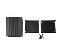 ANKROYU Boîtier de projet électronique en alliage d'aluminium, boîtier de protection dissipant la chaleur pour instruments de bricolage, câblage PCB, coque anti-tonnerre, noir mat