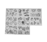 ANKROYU BOPS - feuilles de plastique thermorétractables en papier, 8 pièces, Kit de bricolage pour porte-clés, boutons de bijoux, marque-pages, étiquettes cadeaux, projets artistiq (Série Maison