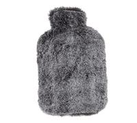 ANKROYU Bouillotte 2000 ml en caoutchouc haute densité avec housse en peluche pour soulager la douleur, soulager les douleurs musculaires, soulager les douleurs à domicile, soulage (Rose et blanc)