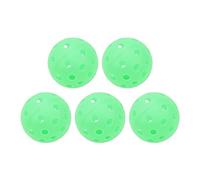 ANKROYU Boules de Pickleball de 5pcs 40 Trous Luminous 74 mm Sports Pickleball pour Cour en Plein air (Vert)