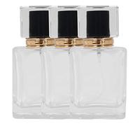 ANKROYU Bouteille De Parfum En Verre Rechargeable, Atomiseur En Verre Liquide Transparent De Bouteille De Parfum En Verre Rechargeable De 50 Ml(noir)