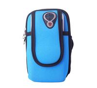 ANKROYU Brassard de Sport étanche et réglable en néoprène avec Poche zippée pour téléphone Portable, idéal pour la Course, Le Jogging, Le Cyclisme, la randonnée, pour Hommes et fem