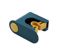 ANKROYU Brome Holder Mop Holder Mur Mount Organisateur Organisateur de tabots Lourds Abs Pas de Forage Organisateur de Balai Non marquant pour Salle de Bain Garage Buanderie (Bleu foncé)