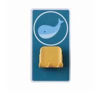 ANKROYU Brosse à dents Mont Mouc Self Adhesive Presque de brosse à dents en plastique avec mignon Cartoon Design Space Organisateur de salle de bain pour la maison Famille Kids Blu