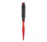ANKROYU Brosse Ronde Petite, Peigne à Rouleau Poignée En Bois à Pointe Pointue Poils En Nylon Brosse De Coiffure Peigne, Brosse à Cheveux Ronde Séchage Par Soufflage(E)