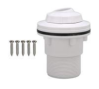 ANKROYU Bulles de Jet de Piscine Premium ABS PVC Massage Buse à Jet avec vis de Fixation sécurisée pour baignoires à remous de piscines enracinées 9x9x11cm de 50 mm de diamètre