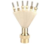 ANKROYU Buse de fontaine réglable en laiton DN40, tête de pulvérisation, buse de diffusion universelle multi-trous pour jardin, piscine, SPA, étang, en laiton et acier inoxydable 3
