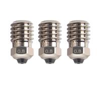 ANKROYU Buse d'imprimante 3D en acier trempé, buse d'extrudeuse plaquée Ni, résistante aux hautes températures, pour 3 paquets de qualité supérieure (0,8 mm)