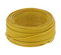 ANKROYU BVR1 2,5 mm² 100 mètres Fil électrique en cuivre rouge isolé en PVC Câble flexible à haute conductivité pour le câblage des appareils ménagers Jaune 328 pieds Calibre 19 No